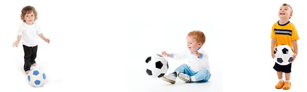 toddlers playing soccer