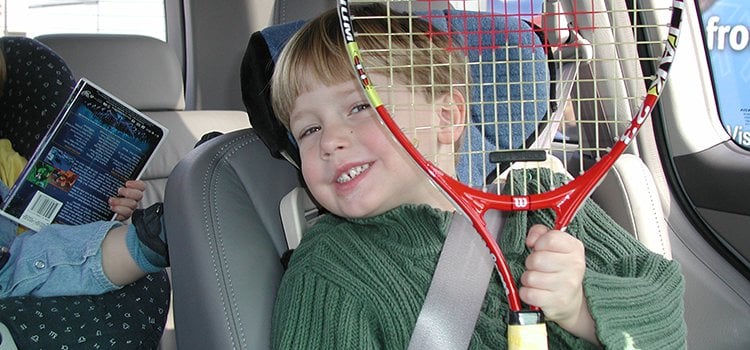 Discovering an early love of tennis