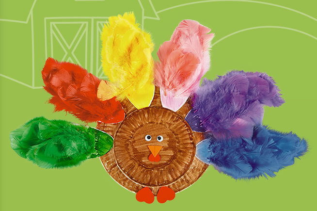 Thanksgiving kids' activities to do at home | 4 turkey craft e1510503718940