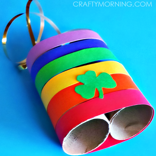 St. Patrick&#039;s Day Crafts for Kids - Leprechaun Binoculars - ActivityHero