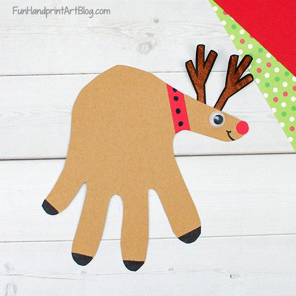 Christmas Crafts - reindeer hand