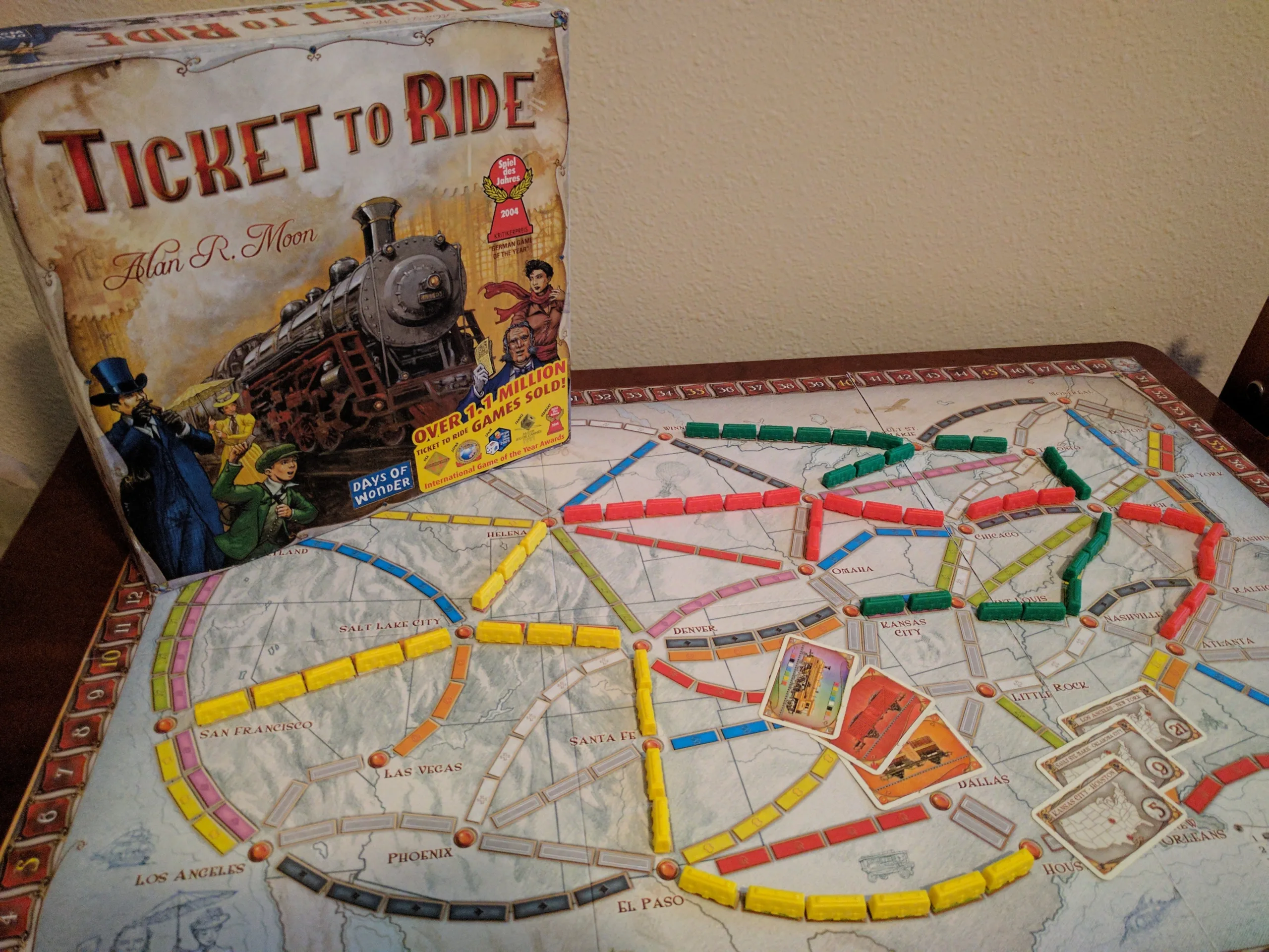 family game night - tickt to ride