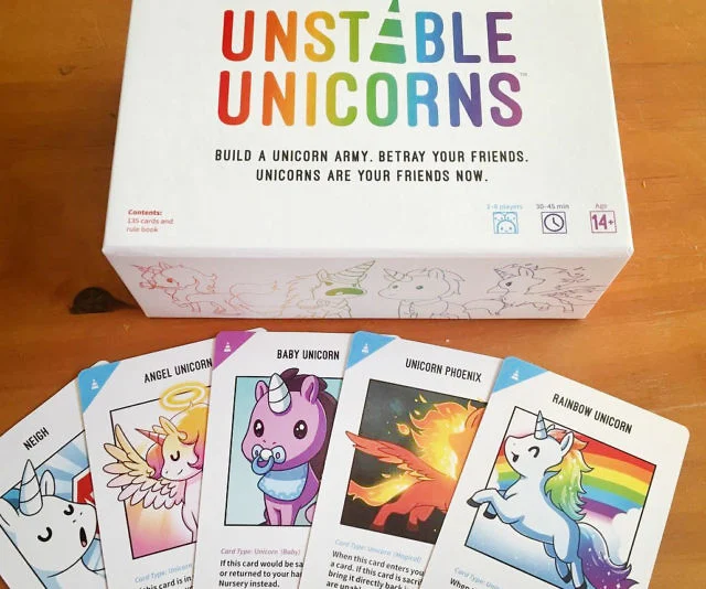family game night - unstable unicorns